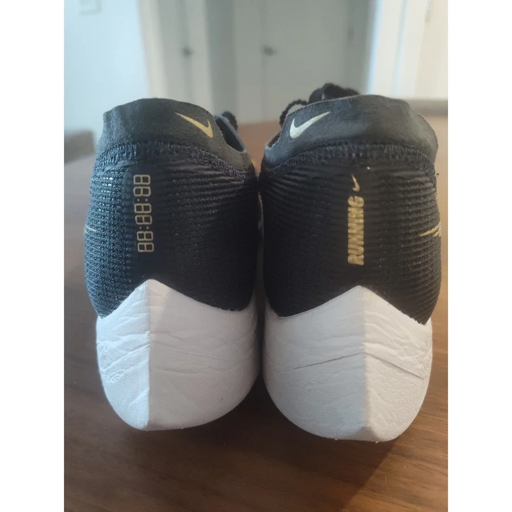 Nike ZoomX Vaporfly Next% 2 Black Gold Running Shoes CU4123-001 Womens 9.5